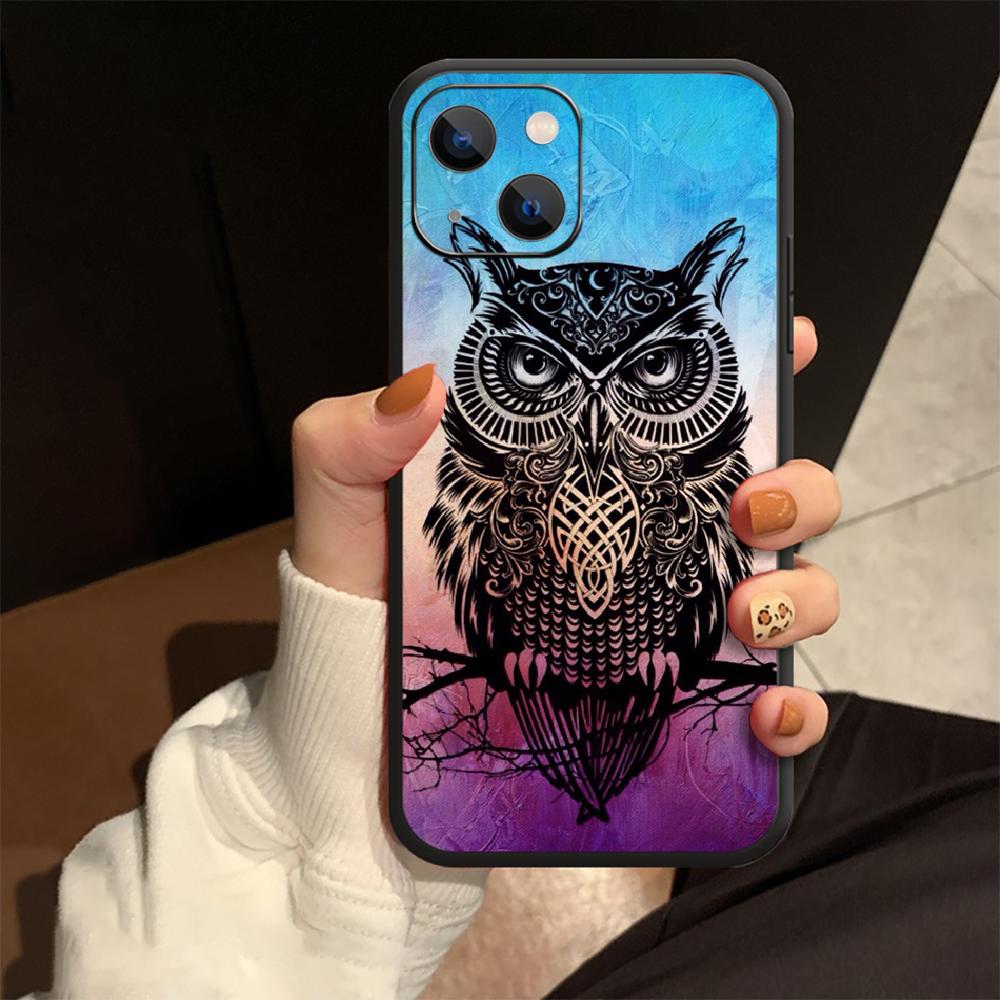 Чехол для телефона с изображением совы и животного для iPhone Samsung Galaxy Redmi Xiaomi Oppo OnePlus Note SA 7 8 9 10 11 12 13 14 20 21 22 23 53 54 Pro Max Plus Ultra TPU Soft