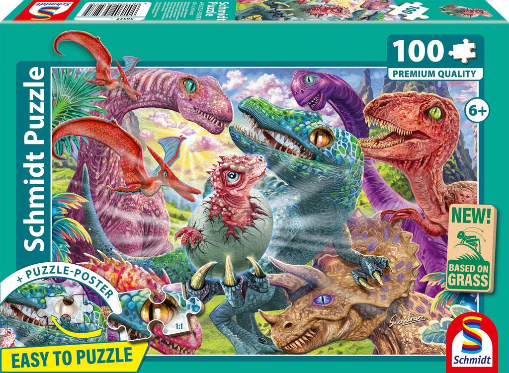 Puzzle - SCHMIDT SPIELE - Petit dino, grandes aventures - 100 pièces - Dès 6 ans