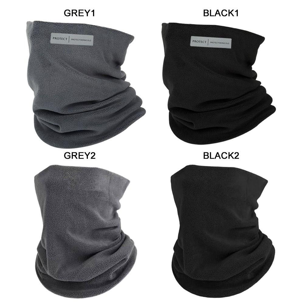 Solid Color Neck Scarf Wool Cycling Scarf Windproof Headgear Neck Warmer Cycling