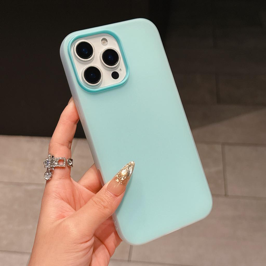 Прозрачный матовый чехол конфетного цвета для For Iphone 17 Air 16 1 14 13 12 11 Pro Max Plus Ударопрочный бампер Мягкая гелевая крышка