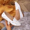 Fashion Women Flats Slip On Loafers Foldable Flats for Women Square Toe Single Shoes Hollow Out Fashion Party Casual Fashion Women Shoes