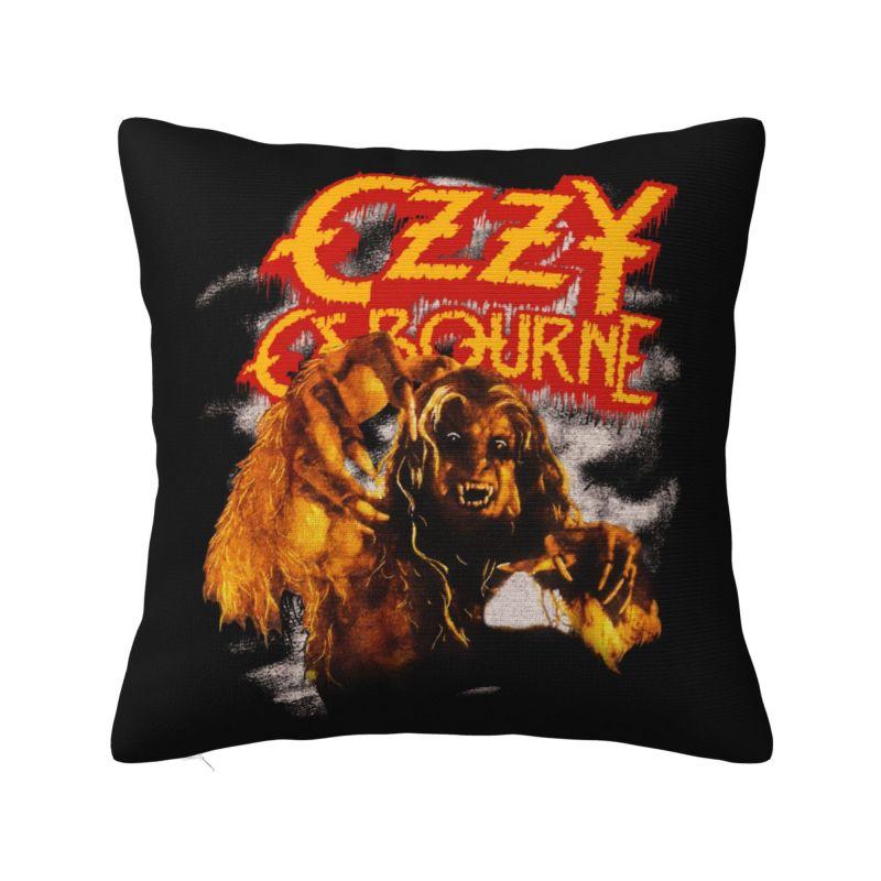 Custom Ozzy Osbourne Prince Of Darkness Cushion Cover Heavy Metal Band Rock Velvet Nordic Throw Pillow Case Home Decoration