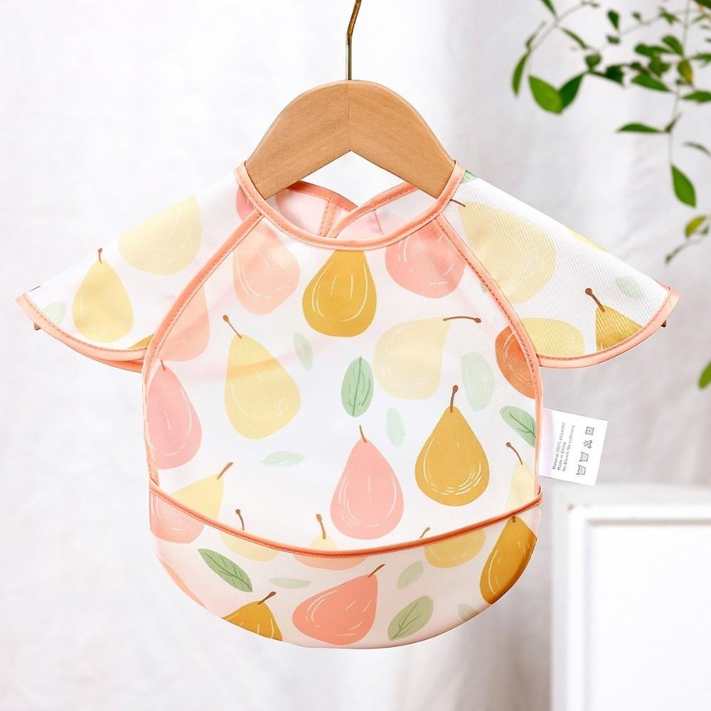 Sleeveless Design Feeding Bib Reusable Fabric Full Body Cover Bib  Toddler Feeding