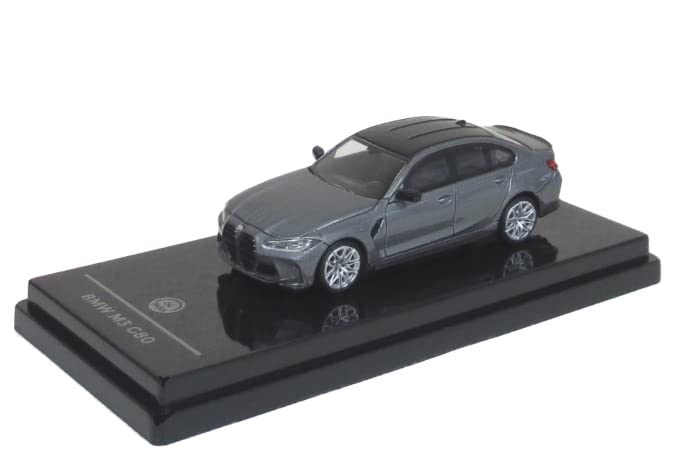 PARAGON Scale BMW M3 G80 2020 Skyscraper Gray LHD Miniature Car 1/64 (Fully Assembled)