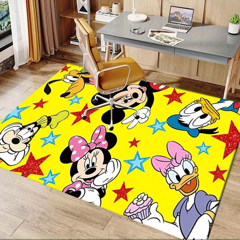 Office Rug Mickey Mouse, Disney Characters theme 3D Printed Anti-Slip Rug-Machine Washable for Living Room