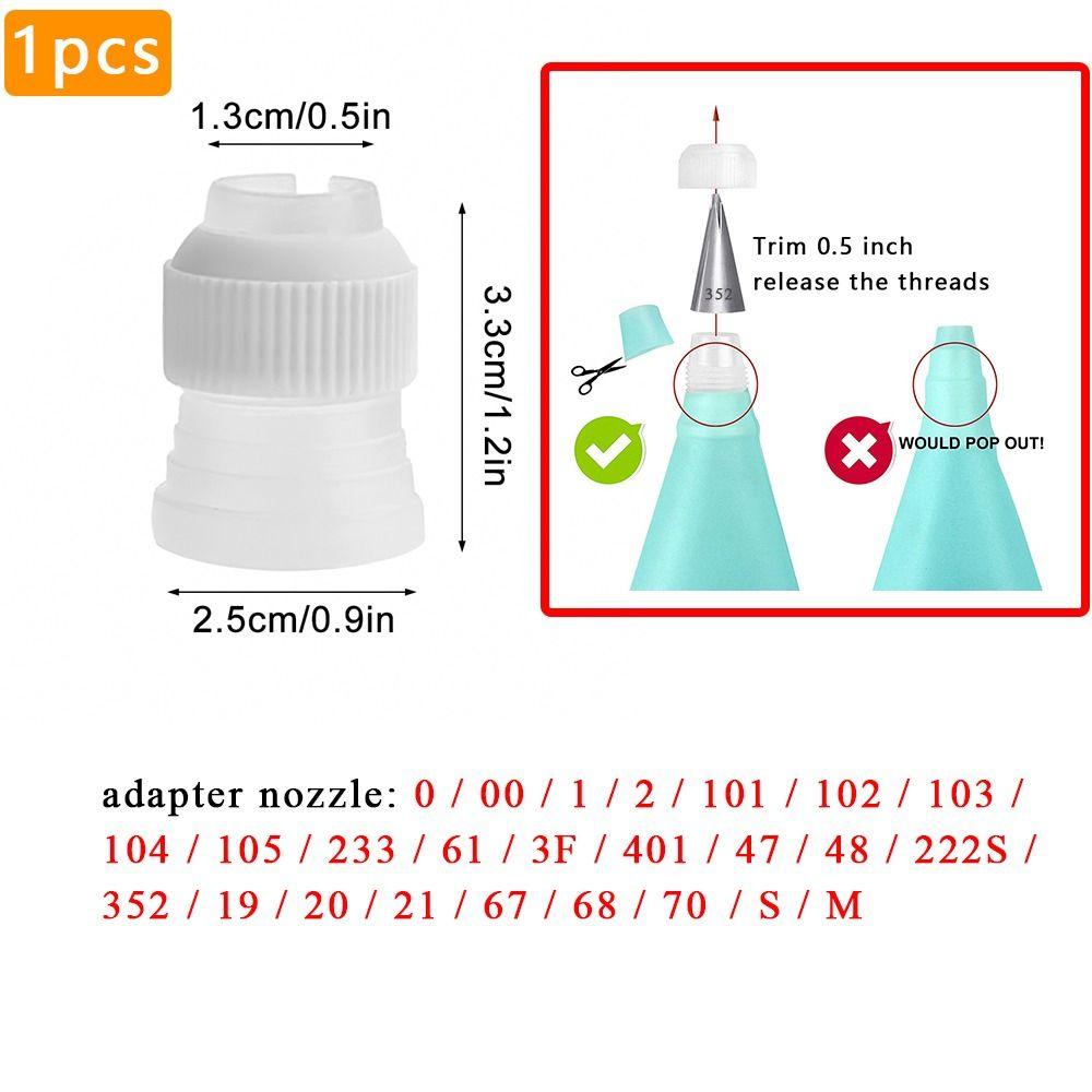 1Pcs Cream Squeezing Icing Piping Bag Coupler Squeezing Adapter for Cupcake Fondant Cookie