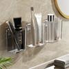 Wall-Mounted Toothbrush Holder, Adhesive Bathroom Storage Organizer Without Drilling, Kitchen Bathroom Organizer And Storage