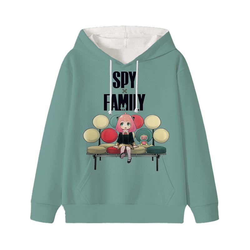 Spy X Family Hoodie Cartoon Anya Forger Pullover Loyor Yor Forger Boys Girls Personality Outfits Tops Children Gift Clothes