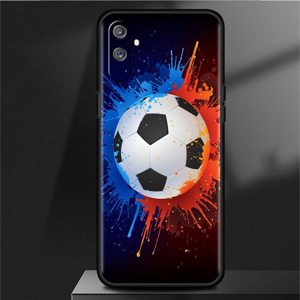 Мягкий чехол для Oppo Realme 8 C21Y C21 GT Neo 2 Pro 3 7 9 Pro 8i 6 C11 9i C35 C15 Master C12 C3, чехол для телефона Football Funda
