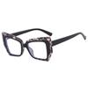 Fashionable Polygonal Luxury Design Women Eyeglass Frame Anti Blue Light Photochromic Reading Glasses Hyperopia Degrees +1 To +6