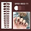 24pcs Full Cover Glossy Wearable Fake Nails Solid Color Nail Tips  Women