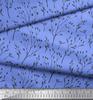 Soimoi Синяя поли креповая ткань Hoya Kerrii Leaves Ткань с принтами по метрам 42 дюйма
