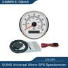 ELING Waterproof Marine 85mm 0-35MPH 0-80MPH GPS Speedometer with GPS Antenna Red Backlight 12V 24V for Truck Boat SUV