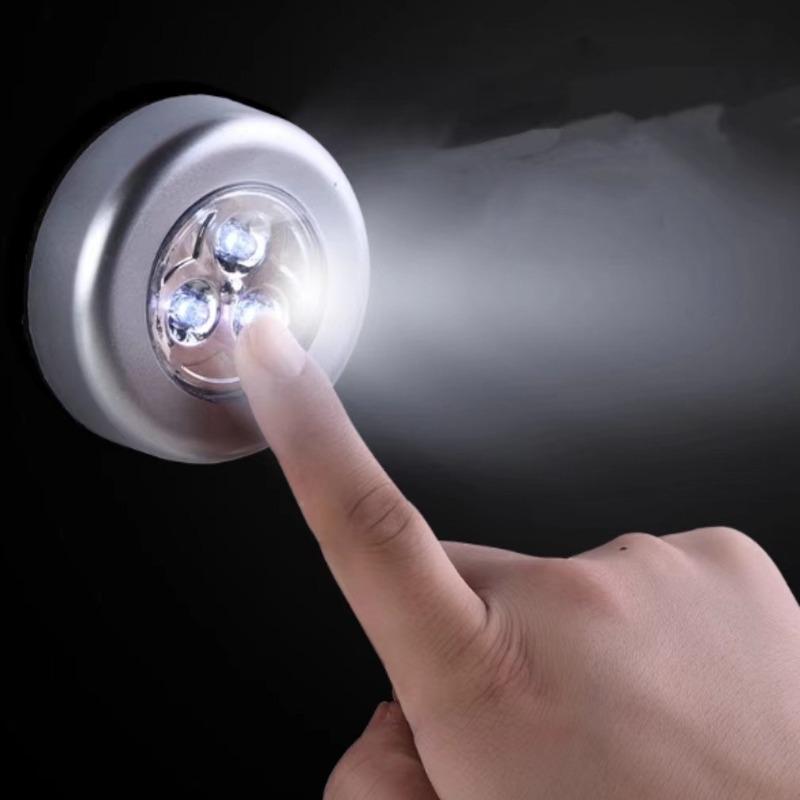 Kitchen and Home Three LED Touch Lights, Tap Lights, Emergency Night Lights, Wall Cabinets, Table Lamps, and Car Trunk Lights