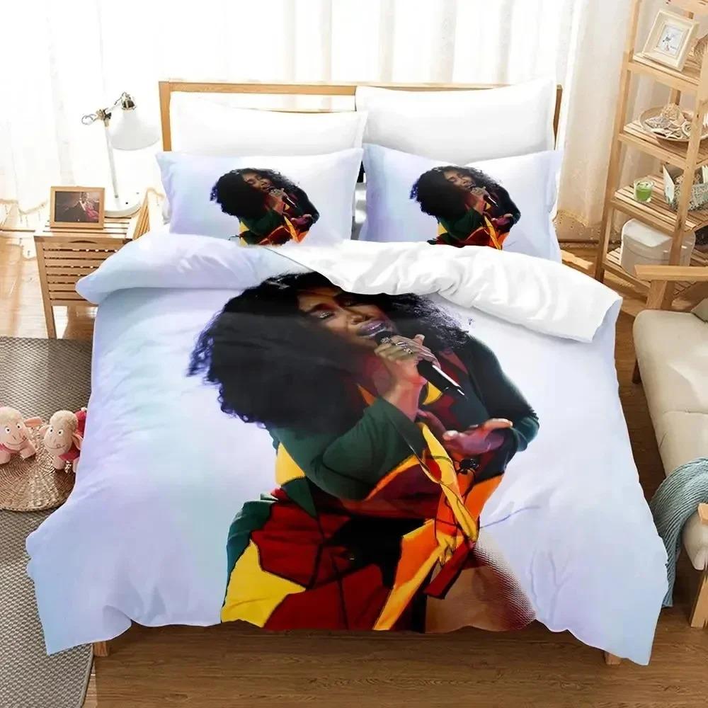 3D Print Single SZA Bedding Set Duvet Cover Bed Set Quilt Cover Pillowcase Comforter King Queen Size Boys Adult Bedding Set