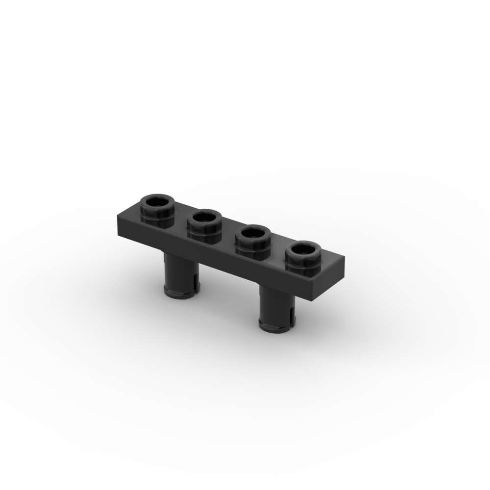 MOC 10 ШТ 68382 Модифицированный 1x4 С Штифтами Снизу Набор Строительных Блоков Часть Дома Кирпичики Частицы DIY Игрушки Детские Подарки на День Рождения