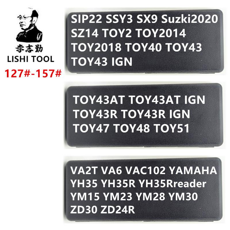 Новый Lishi 127-157# SIP22 SSY3 SX9 Suzki2020 SZ14 TOY2 TOY2014 TOY43 TOY43AT TOY43R TOY43R IGN VA2T VA6 VAC102 YAMAHA YH35 YH35R