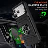 Case For iPhone 17 16 15 14 13 Pro Max Plus 17 Air Magnetic Rotated Ring Kickstand Heavy Duty Drop Protection Wallet Armor Cover