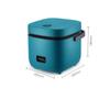 Mini Rice Cooker 1.2L Electric Cooker with Steamer One-button Control Food-grade Non-sticky Liner