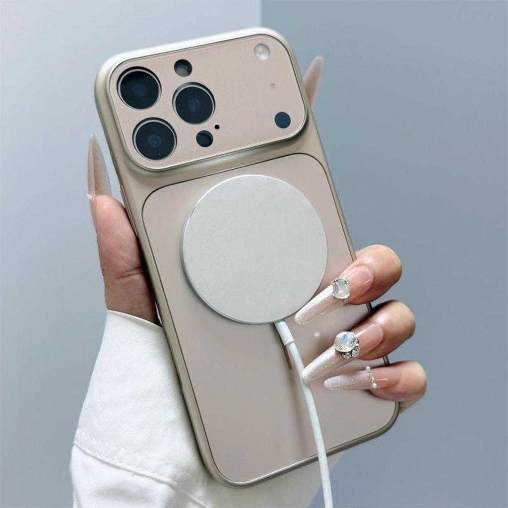 Новый Магнитный Мгновенный Чехол для Телефона 17 для Для Apple 17PROMAX Японский Корейский Парный Мягкий Край Матовый Жесткий Чехол Воздух