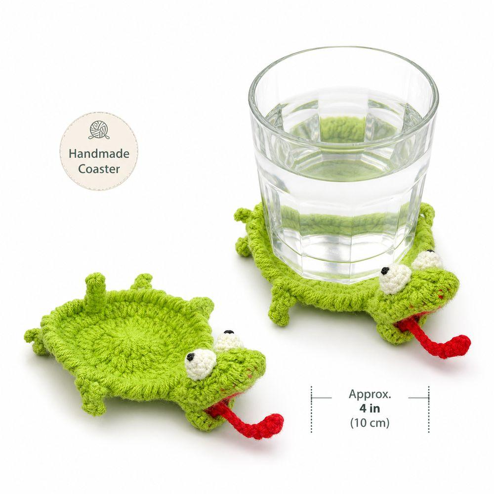Decorative Drink Coaster Crochet Animal Coaster Yarn Animal Cup Coaster Home Table Decor