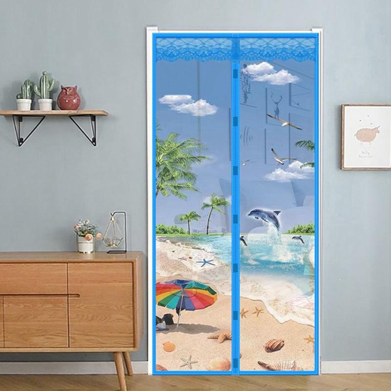 Летняя магнитная сетка против комаров, насекомых, мух, насекомых, занавеска с автоматическим закрытием, дверная ширма, кухонная занавеска, Прямая доставка