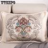 Одиночная европейская жаккардовая наволочка, диванная подушка, вышитая прямоугольная наволочка для спинки дивана для гостиной