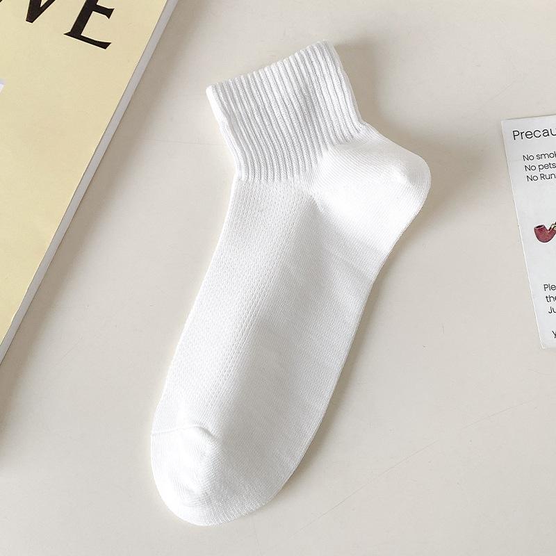 Women's Thin Mesh Breathable Cotton No-Show Socks - Spring & Summer