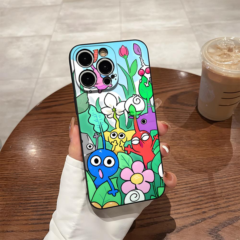 Мультяшный чехол PIKMIN 4 для телефона iPhone 15 Pro Max 14 16 Pro Max 12 15 Plus 13 Pro 11 Xr X Xs Силиконовая задняя крышка