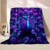 6 Sizes Peacock Art Print Blanket Warm Soft Comfortable Home Travel Blanket Sofa Office Bedding Throw Blanket Gift Large Size