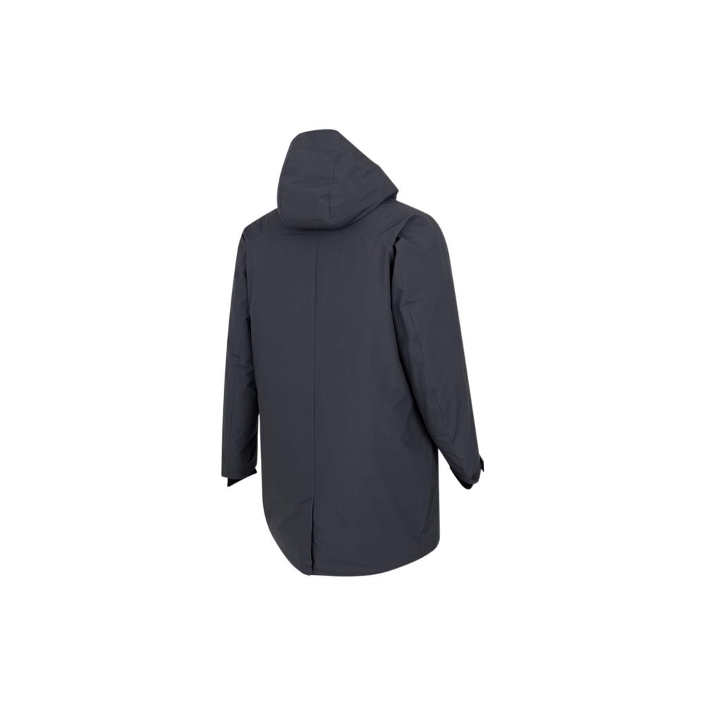 Puma Куртка с капюшоном и застежкой-молнией с логотипом, однотонная, мужская, синяя 933465-02