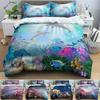 Dolphin Deep Sea Bedding Set Butterfly Mushroom Duvet Cover 3D Queen Twin King Comforter Covers Quilt Cover Home Textile