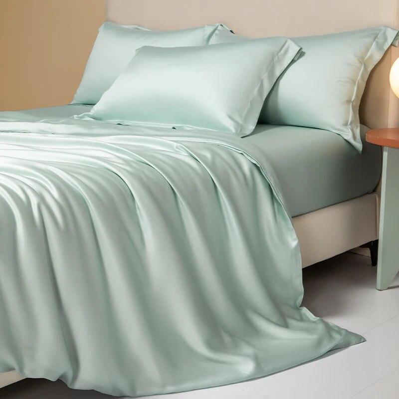 Комплект постельного белья из 100% египетского хлопка с натянутой простыней, плоская простыня, наволочка, роскошные нити 1000, 4/6 шт., комплекты постельного белья Sliky