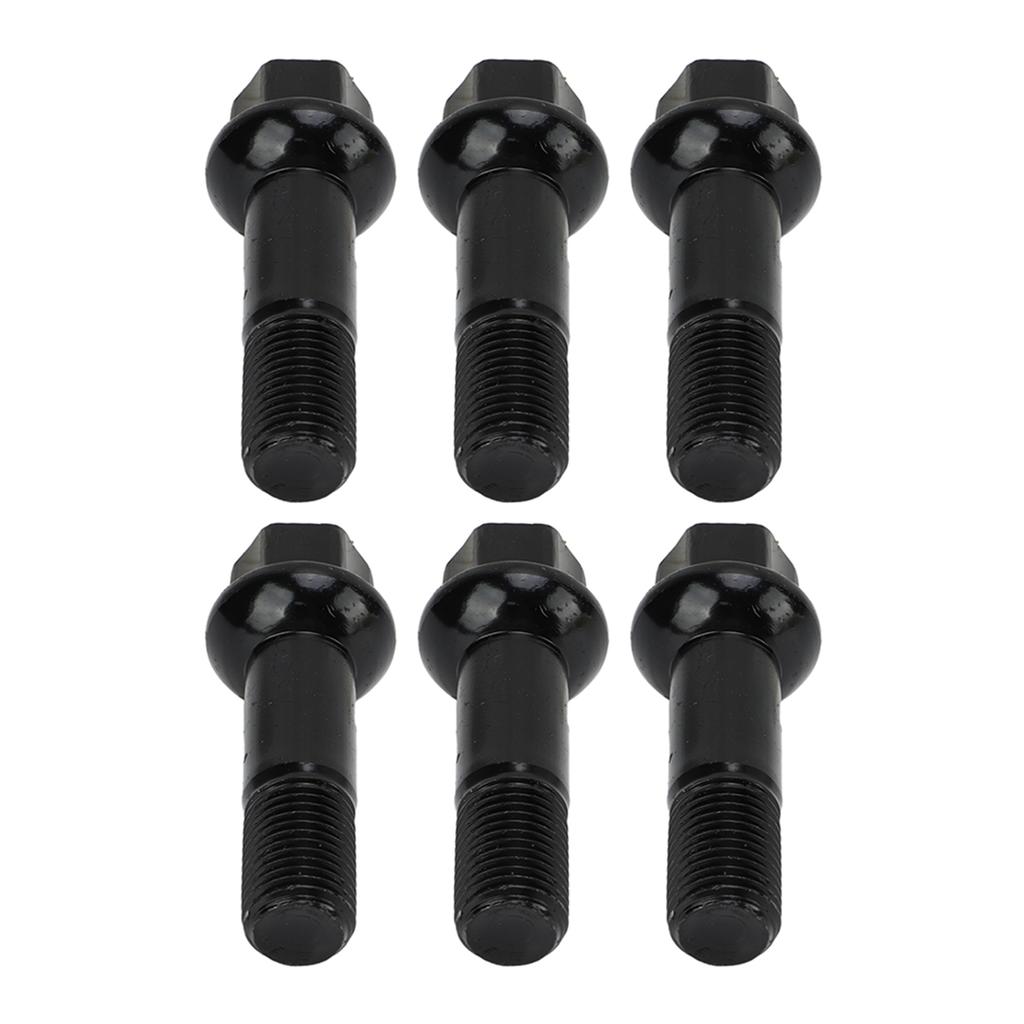 20 шт. Комплект черных колесных болтов и гаек 0009907607 Металлические автомобильные аксессуары Замена для MERCEDES‑BENZ