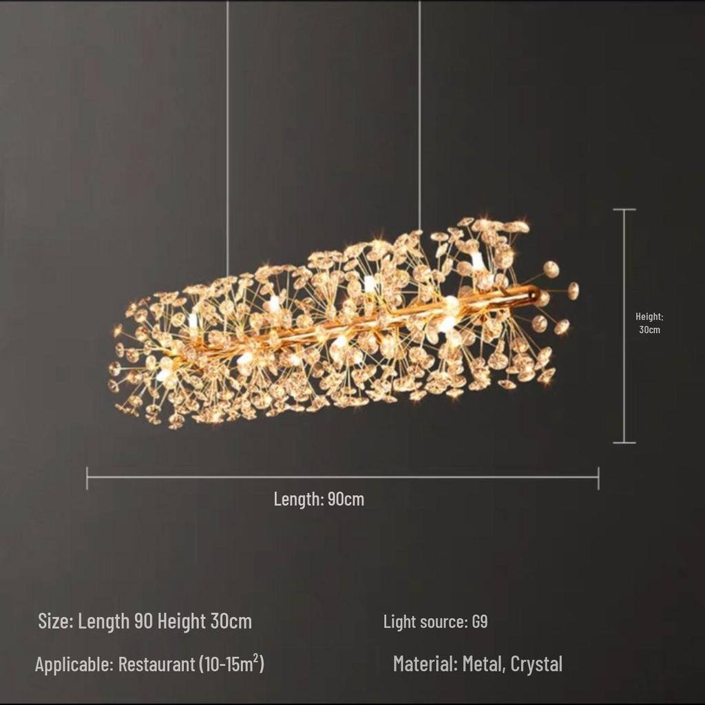 Скандинавский хрустальный подвесной светильник «Одуванчик» для гостиной, спальни и бара - Роскошное креативное освещение