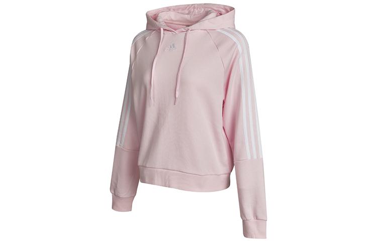 Adidas Sweatshirts Women's Clear Pink Hooded Moderate Regular GL1459