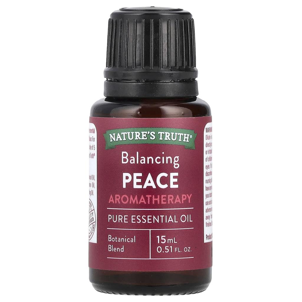 Nature's Truth Pure Essential Oil, Balancing Peace, 0.51 Fl Oz (15 Ml)