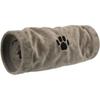 TRIXIE Tunnel De Jeu - Peluche - Ø 22 X 60 Cm - Gris - Pour Chat