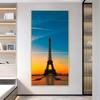 Пейзаж Париж Виды Эйфелева башня Плакаты и принты Холст Картина Настенные художественные фотографии Гостиная Современный домашний декор без рамки