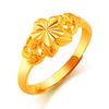 Sand Gold Ring for Women, Long-lasting Color Retention, Niche Sweet Imitation Gold Open Female Ring, Copper Alloy Accessories