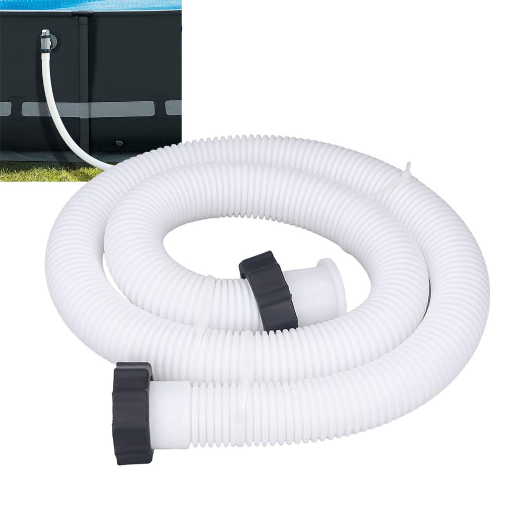 Запасной шланг для насоса для бассейна диаметром 1,5 дюйма, сменный шланг для надземных бассейнов, белый
