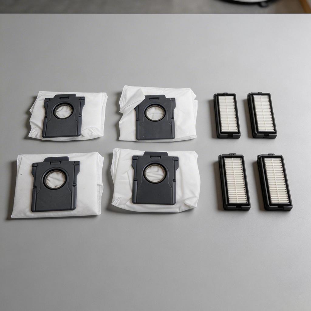 Replacement Kit Filter Paper Inserts Nylon Side Bristles