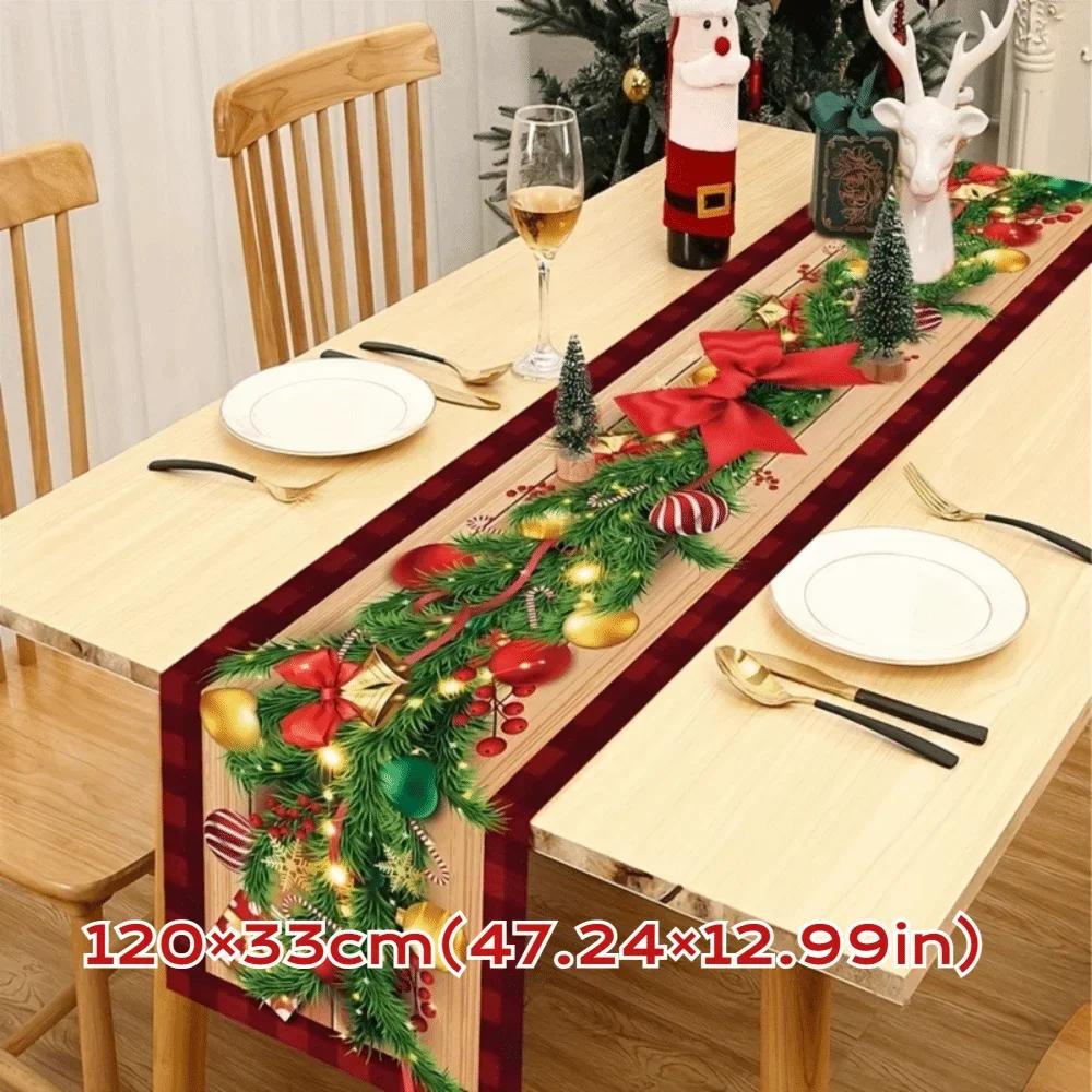 Новогодний Рождественский Скатерть Рождественская Вечеринка Navidad Подарок Рождественское Флажок Стола Чехол Флажка Рождественские Украшения