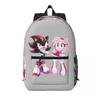 Shadow The Hedgehog Student Backpack School Bag Hiking Travel Daypack for Men Women Bookbag Shoulder Bags