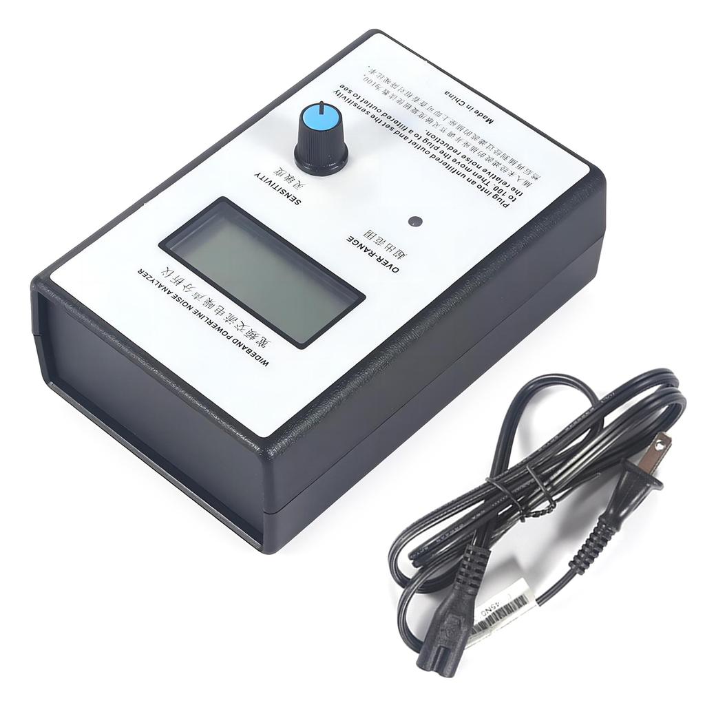 Measure Instrument Broadband EMI Power Line Noise Analyzer LCD Display Noise Tester Dirty Electricity Meter US/EU Plug