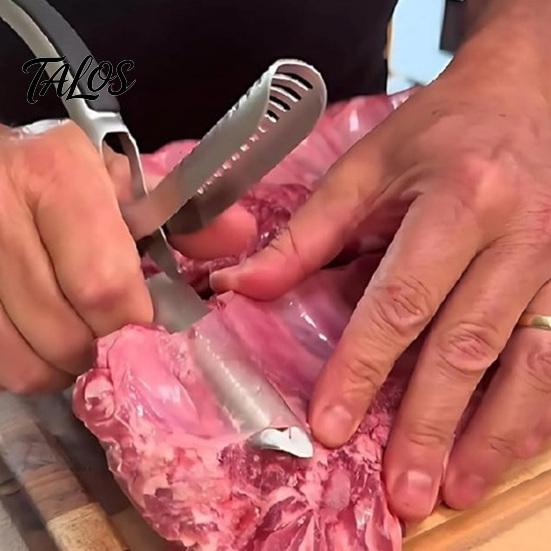 Профессиональный зажим для обработки мяса, инструмент для удаления пленок с ребер, зажим для подготовки из нержавеющей стали, инструмент-puller для BBQ, для кухни, очистки свинины, говядины и баранины