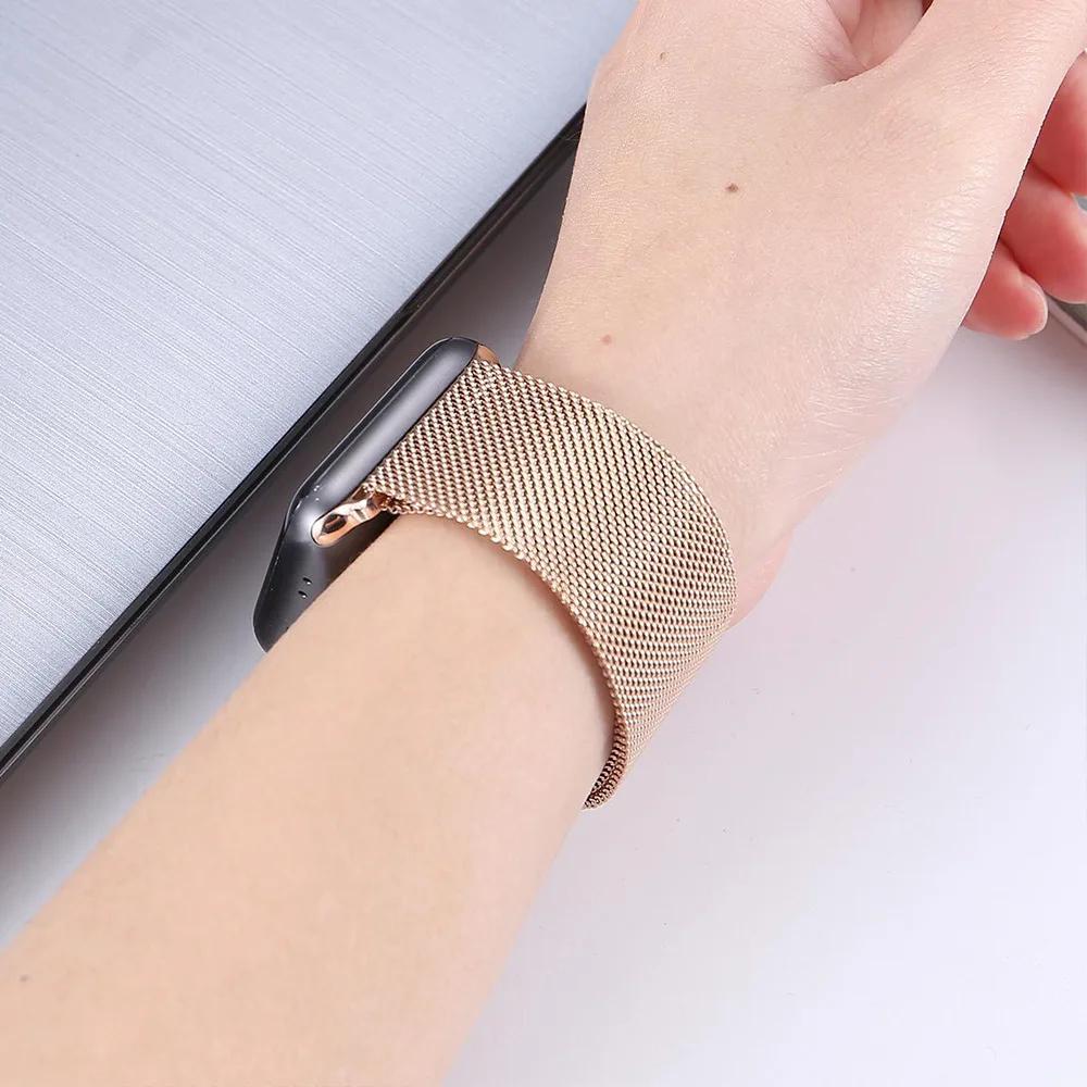 Миланский ремешок для Apple watch band 44 мм Ultra 2 49 мм браслет iwatch Series 10 9 7 8 6 SE 5 4 3 Correa 38/40 мм 42/46 мм 41/45 мм