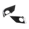 Pair LH RH OEM-Spec Fog Lamp Bezel Covers w/ Chrome Trim For 16-18 Nissan Altima
