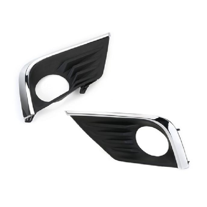 Pair LH RH OEM-Spec Fog Lamp Bezel Covers w/ Chrome Trim For 16-18 Nissan Altima