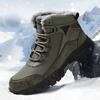 Men Winter Snow Boots Waterproof Leather Sneakers Super Warm Men's Boots Lace Up Outdoor Male Hiking Boots Men Work Shoes